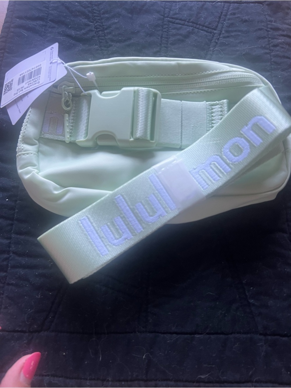 lululemon athletica Light Green Cosmetic Pouch with Logo